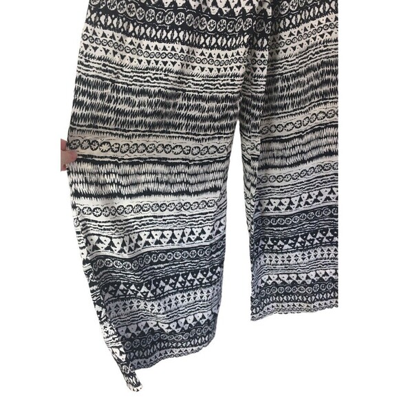 Bishop + Young Size XS Palazzo Pants Black White Desert Zen Wide Leg 0 2 NEW NWT - Picture 2 of 8